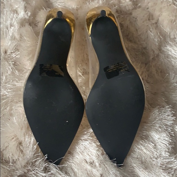 Clear and Gold Heels - Picture 3 of 3